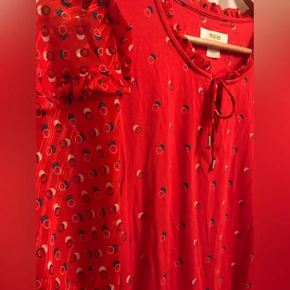 Anthropologie Maeve Jacquin Polka Dot Blouse Size: Small - Picture 4 of 4